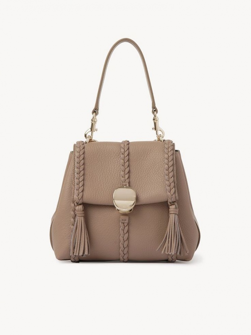 Chloe Penelope Small Soft Schultertaschen Braun | CHE-SR13456