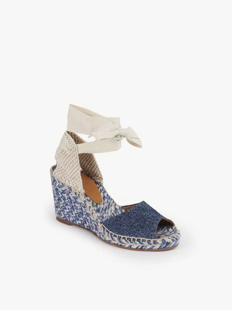 Chloe Piia Espadrilles Blau | CHE-SR14150