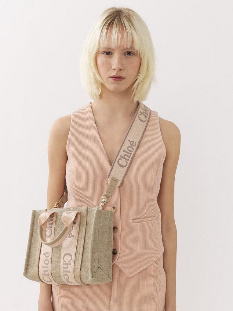 Chloe Riemen Strap Beige | CHE-SR13768