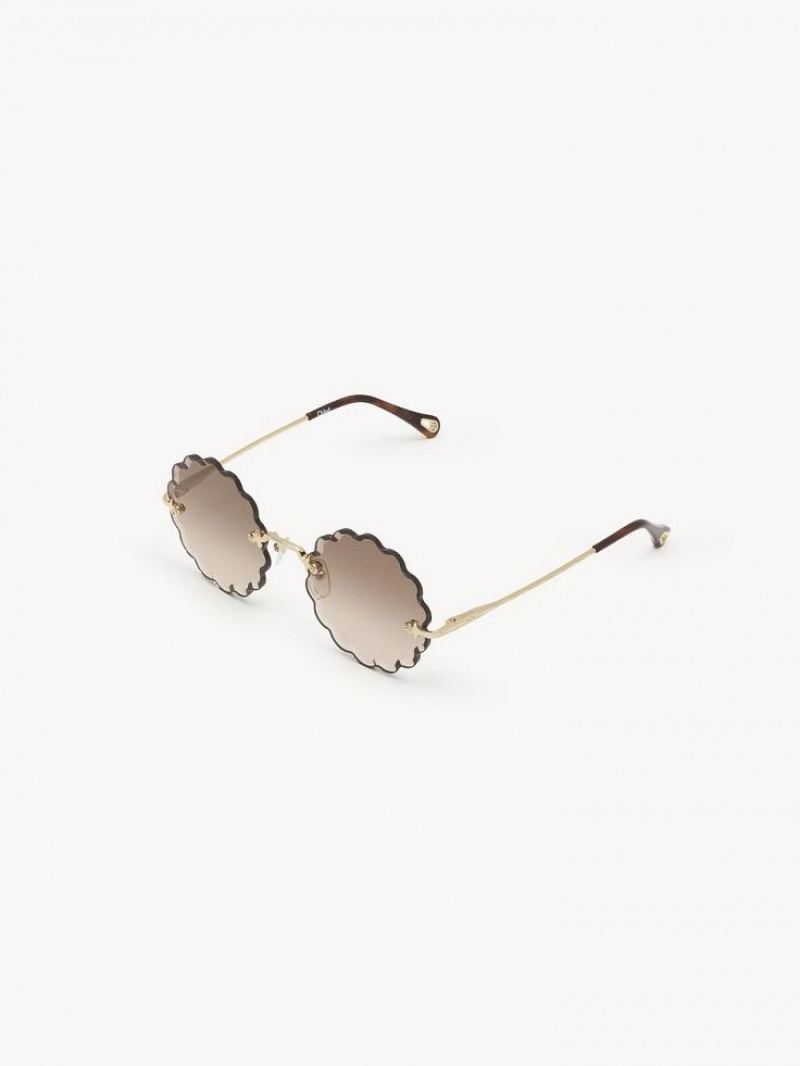 Chloe Rosie Petite Sonnenbrille Braun | CHE-SR14535