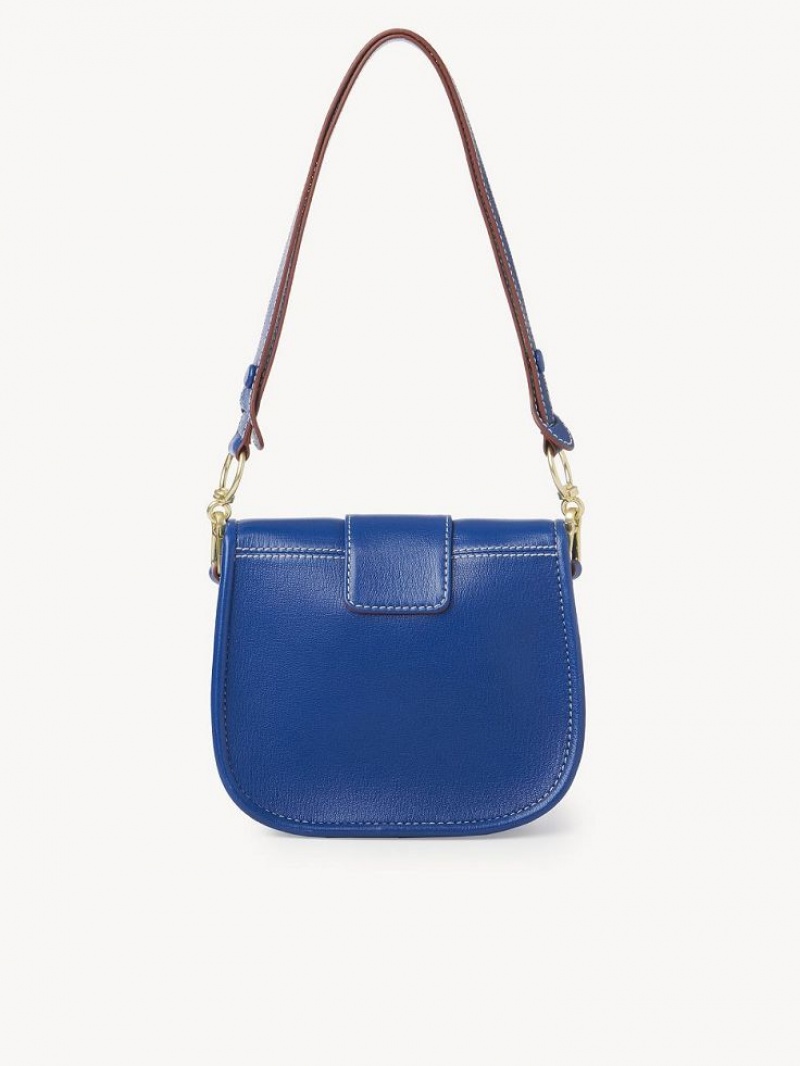 Chloe Saddie Satchel Schultertaschen Blau | CHE-SR14587