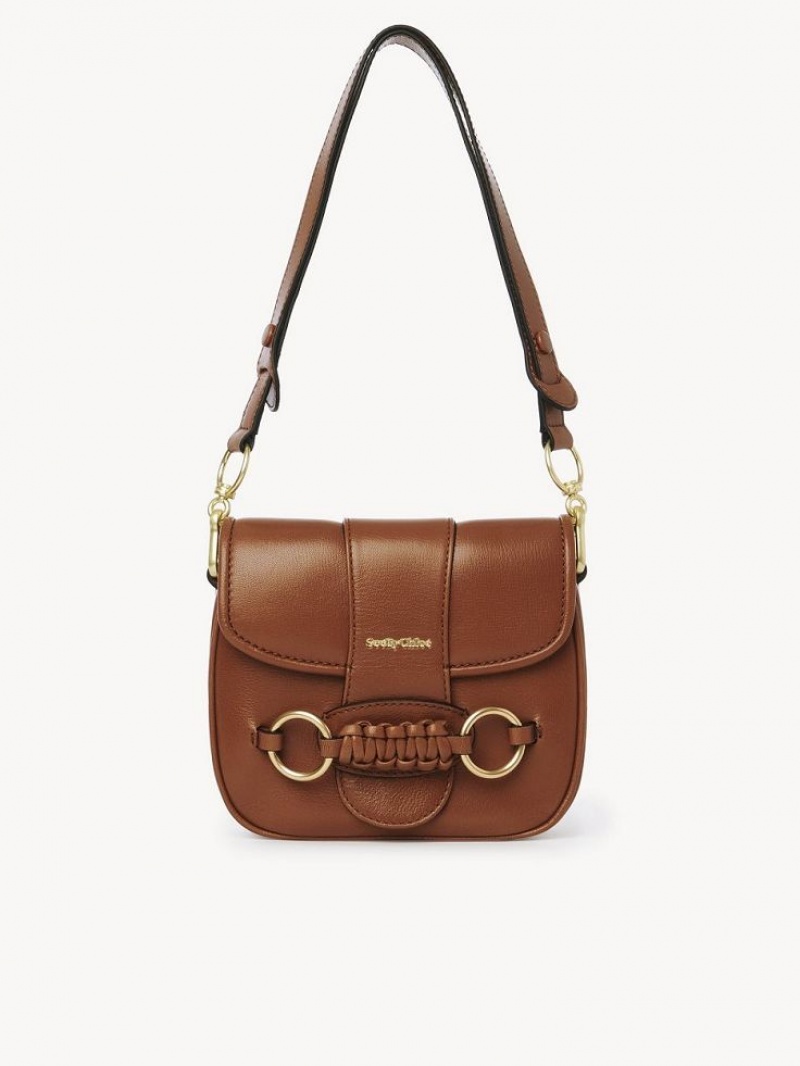 Chloe Saddie Satchel Schultertaschen Braun | CHE-SR14632