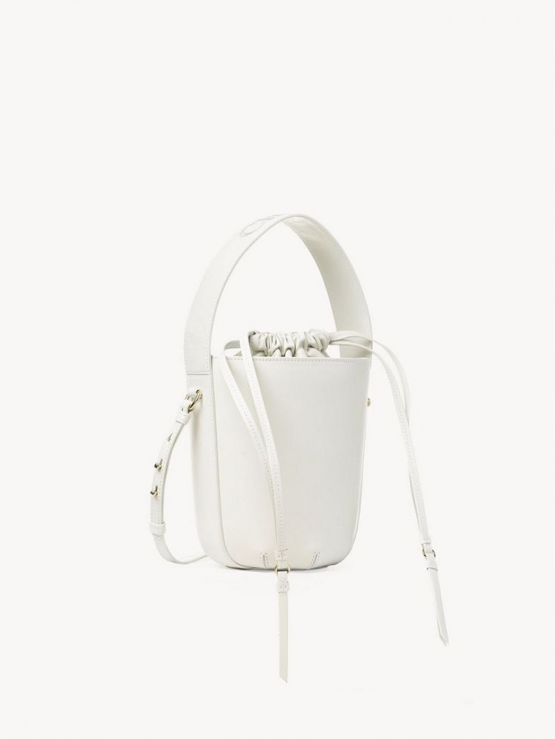 Chloe Sense Bucket Mini Taschen Weiß | CHE-SR13677