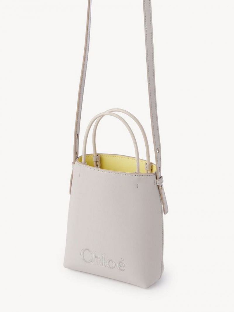 Chloe Sense Micro Schultertaschen Grau | CHE-SR13405