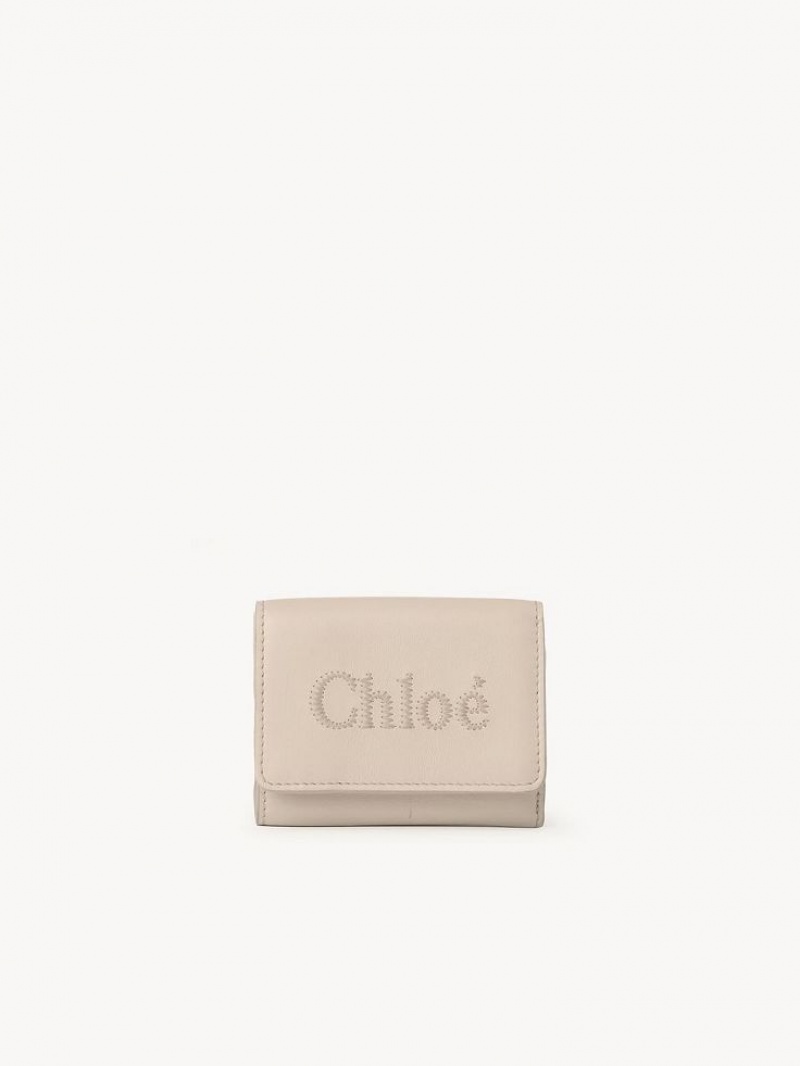 Chloe Sense Mini Tri-fold Kleine Geldbörse Rosa | CHE-SR14274