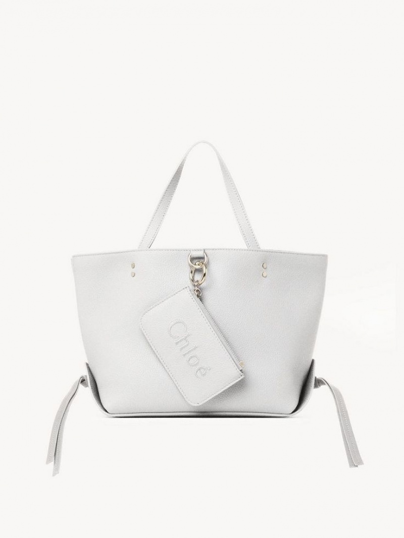 Chloe Sense Small East-west Schultertaschen Weiß | CHE-SR13421