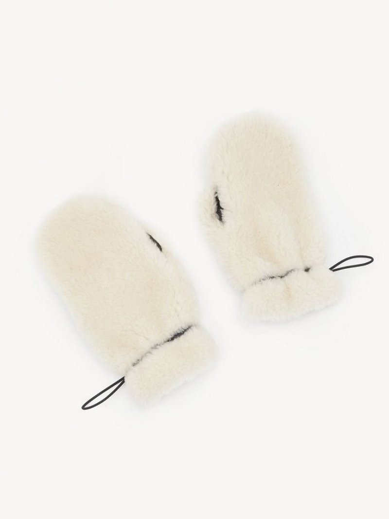 Chloe Shearling Mittens Hüte Schokolade | CHE-SR14478