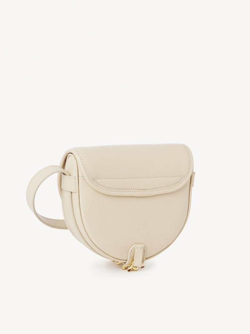 Chloe Small Mara Saddle Schultertaschen Beige | CHE-SR14628