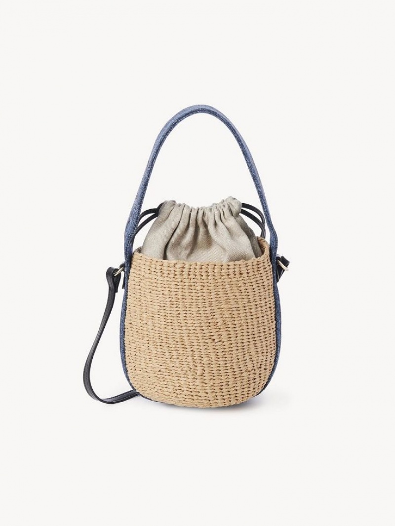 Chloe Small Woody Baskets Blau | CHE-SR13650