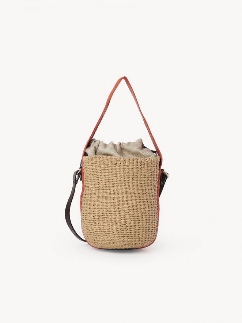 Chloe Small Woody Baskets Orange Orange | CHE-SR13645