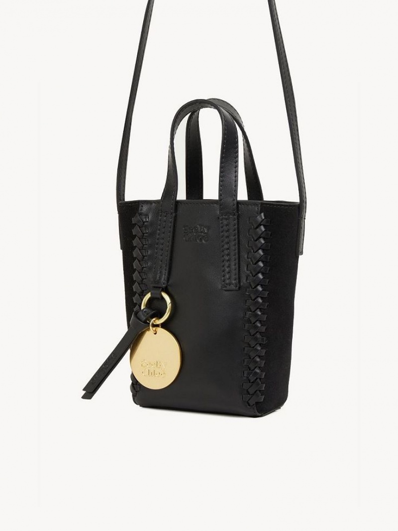 Chloe Tilda Tote Mini Taschen Schwarz | CHE-SR14752