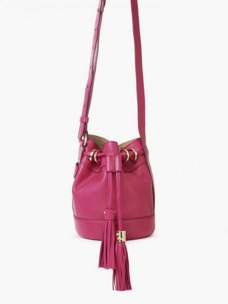 Chloe Vicki Small Bucket Schultertaschen Rosa | CHE-SR14610