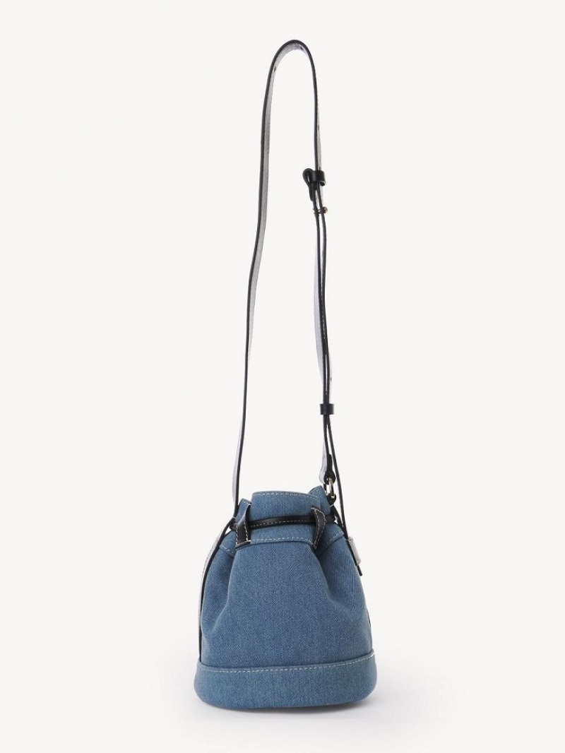 Chloe Vicki Small Bucket Schultertaschen Blau | CHE-SR14642