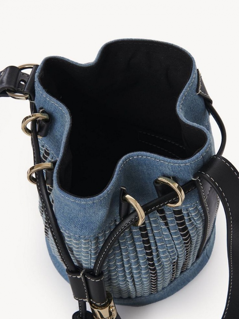 Chloe Vicki Small Bucket Schultertaschen Blau | CHE-SR14642