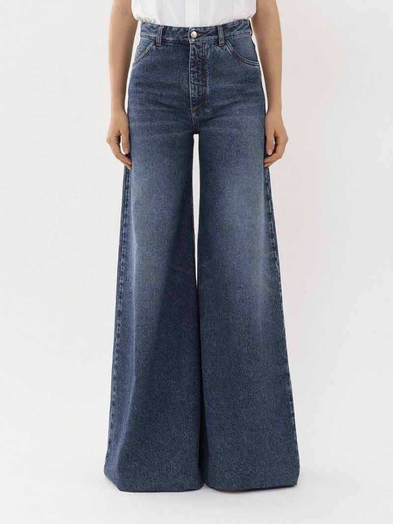 Chloe Weite Rave Jeans Blau | CHE-SR13985