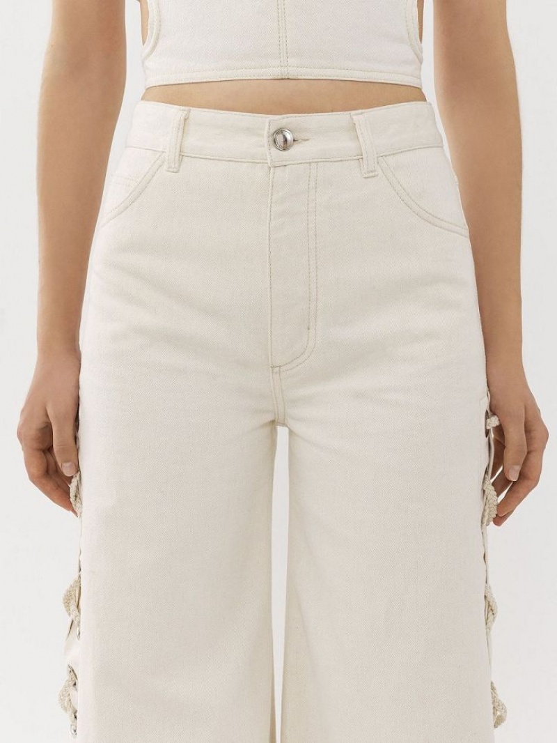 Chloe Weite Rave Jeans Weiß | CHE-SR13982