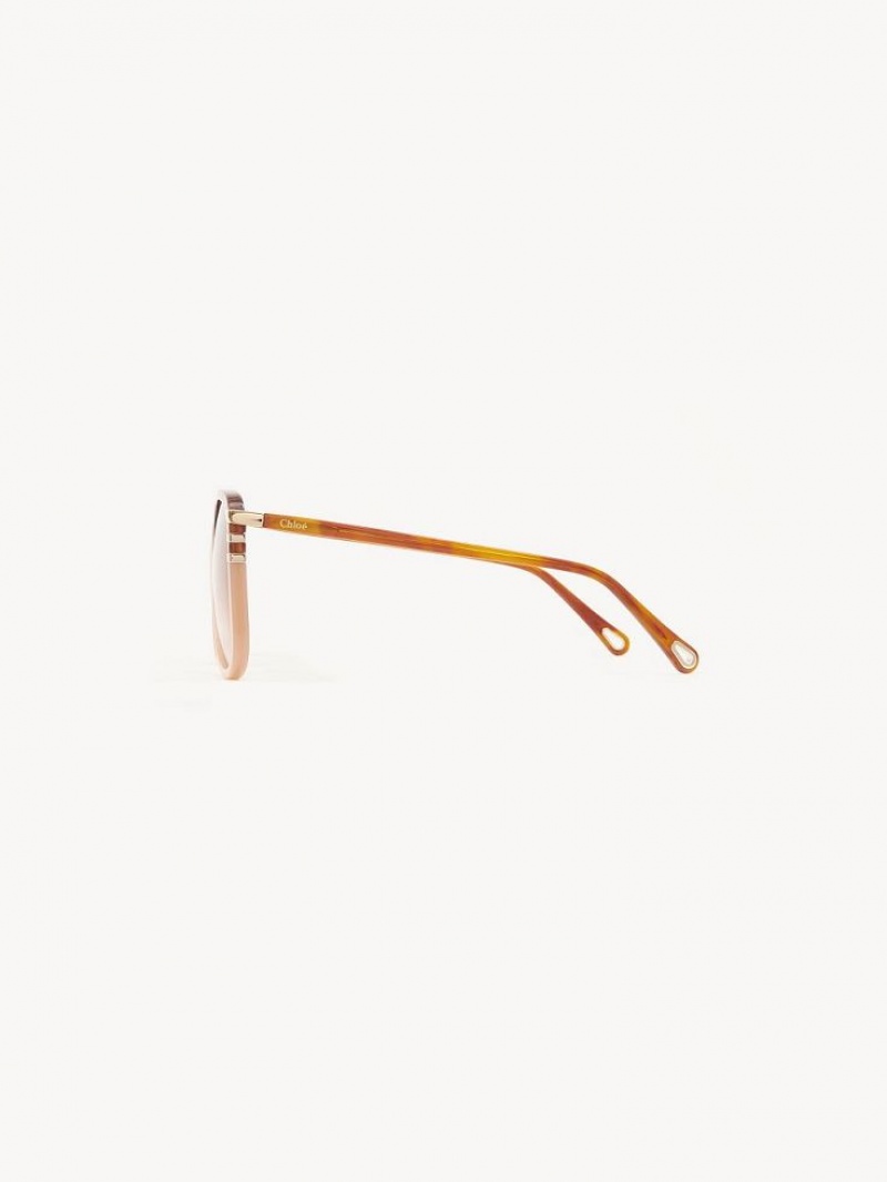 Chloe West Sonnenbrille Koralle | CHE-SR14548