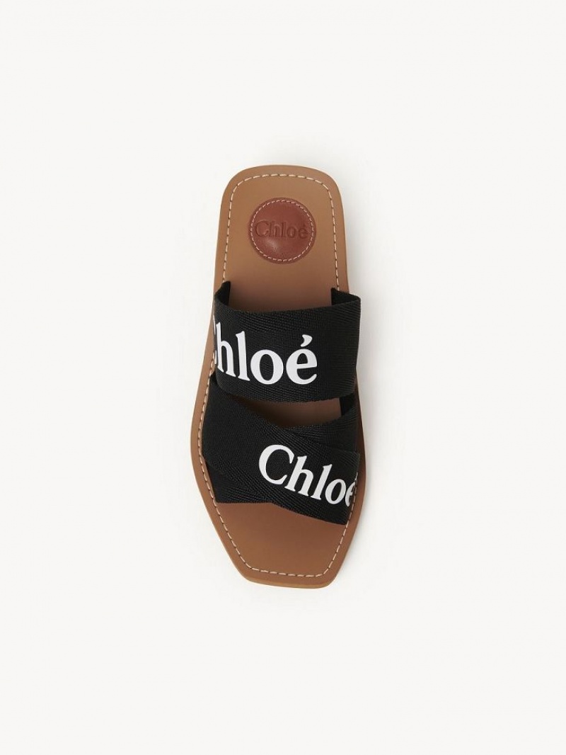 Chloe Woody High-heel Mule Schwarz | CHE-SR14171