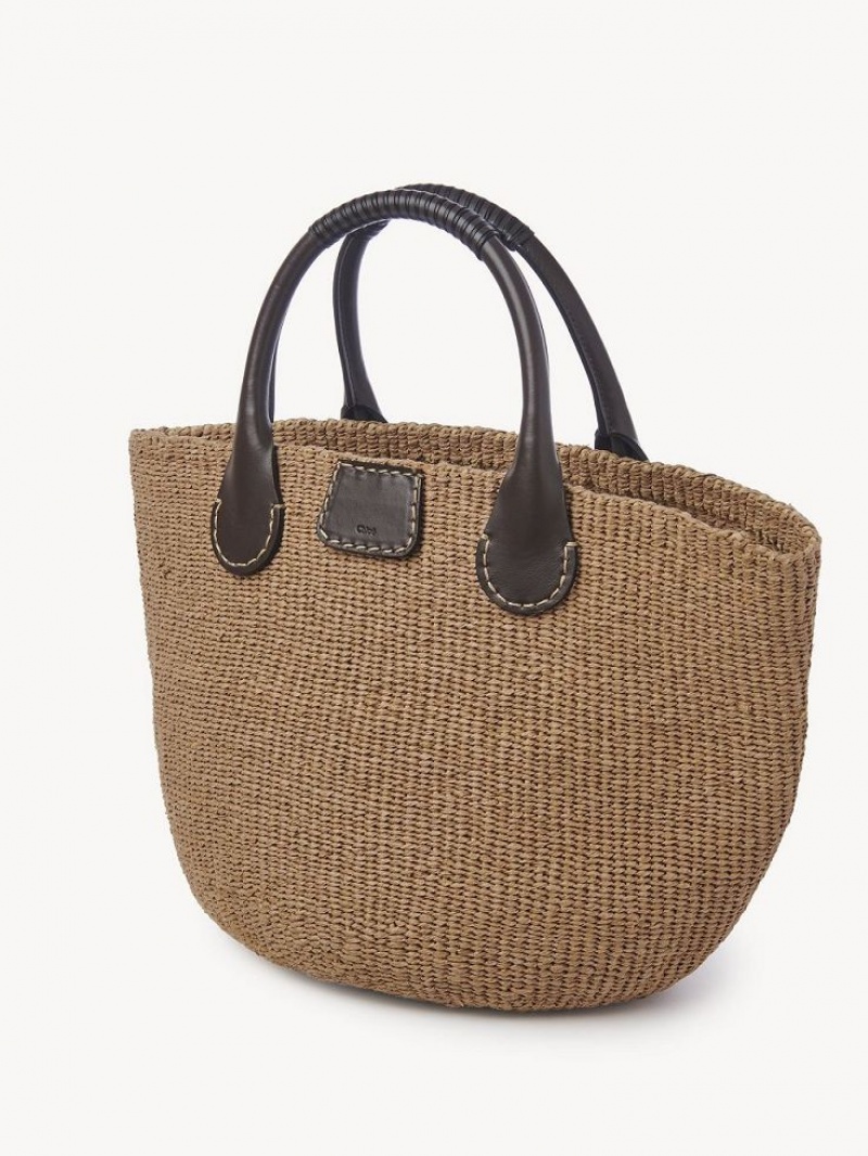 Chloe X Eres Palma Large Basket Tragetaschen Braun | CHE-SR13336