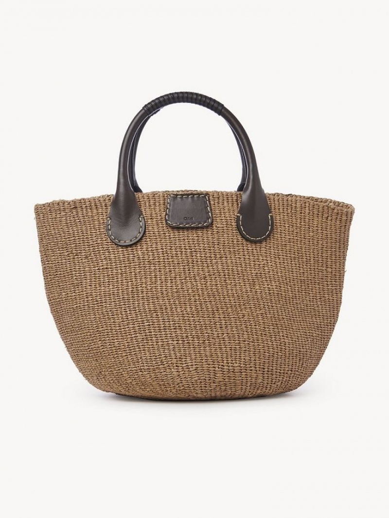 Chloe X Eres Palma Large Basket Tragetaschen Braun | CHE-SR13336